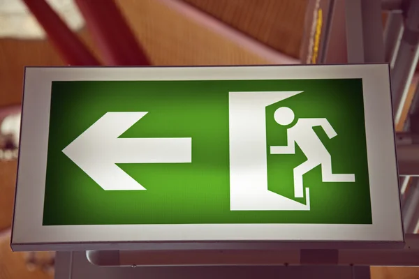 Emergency Exit on the airport — Stock Photo, Image