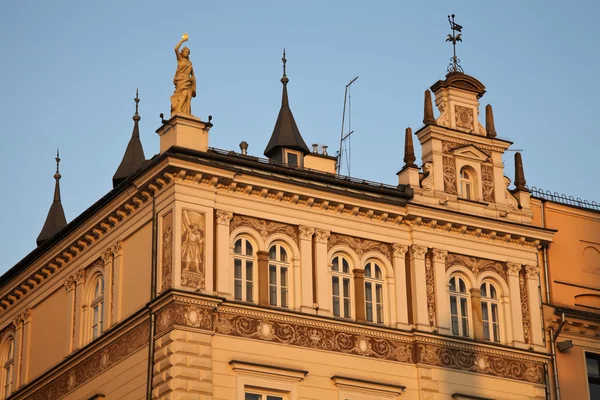 Old building in Krakow - main square. — Stock Photo, Image