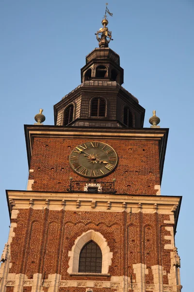 Stadshuset towerin krakow — Stockfoto