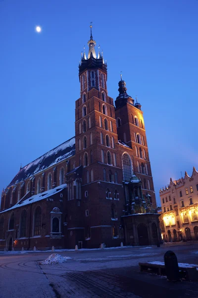 Bazilika Panny Marie Krakově Polsko — Stock fotografie