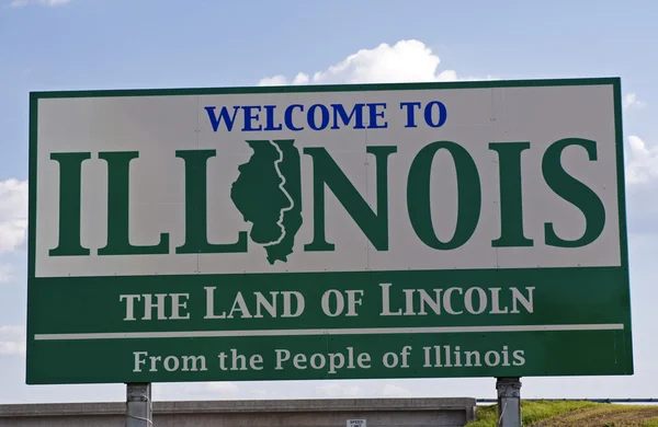 Illinois Tervetuloa Kirjaudu sisään — kuvapankkivalokuva