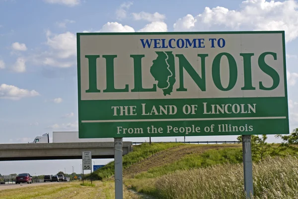 Illinois hoş geldiniz — Stok fotoğraf