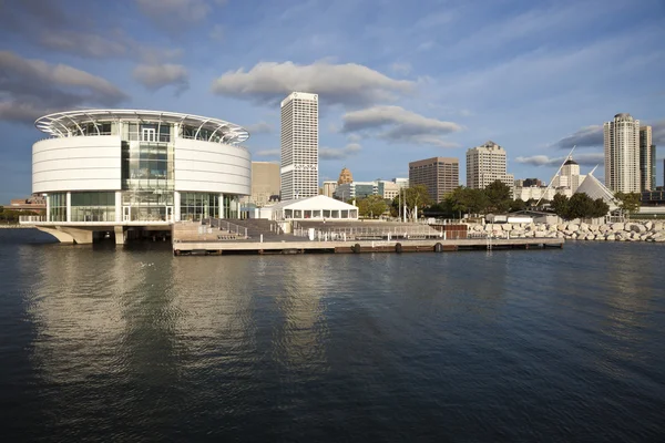 stock image Milwaukee seen from Lakefront