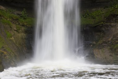 Minnehaha falls in Minnesota clipart