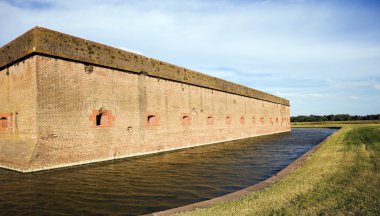 Walls of Fort Pulaski clipart