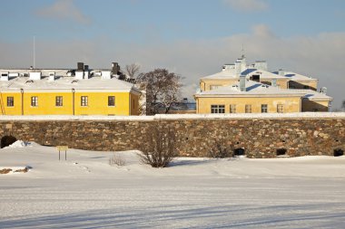 Colorful architecture of Suomenlinna clipart