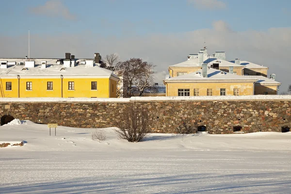 Farbenfrohe Architektur von suomenlinna — Stockfoto