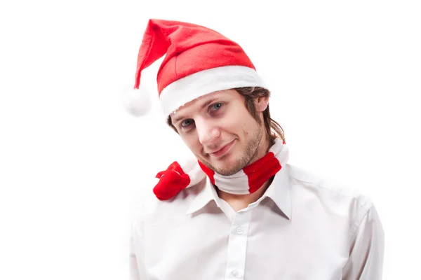 Stock image Man in the Santa Claus hat