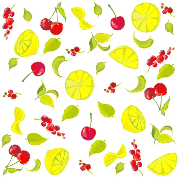 Background. Fruits. — Stock Vector
