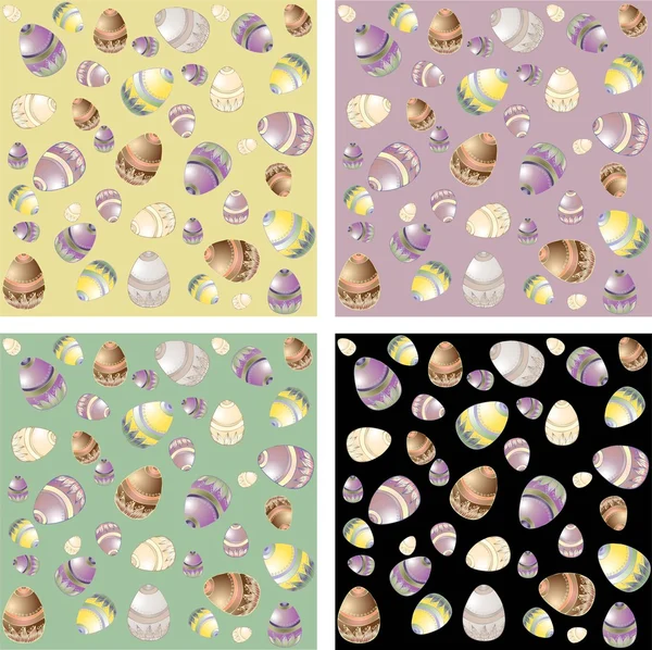 Sorunsuz Geçmiş Paskalya Yumurtaları — Stok Vektör
