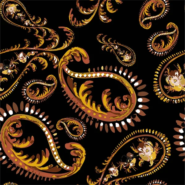 Seamless background from a paisley ornament, fashionable modern wallpaper o — Stock Vector