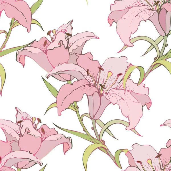 Bezszwowe tło z kwiatów ornament, modne nowoczesne tapety o Ilustracja Stockowa