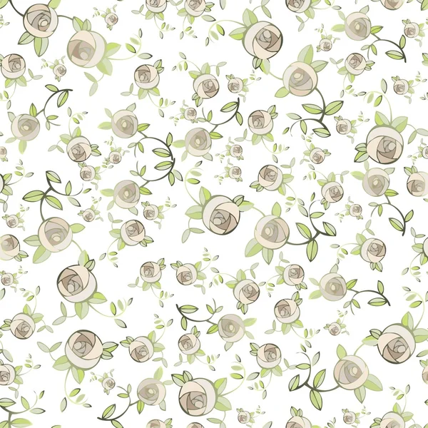 无缝 background.illustration 玫瑰. — 图库矢量图片