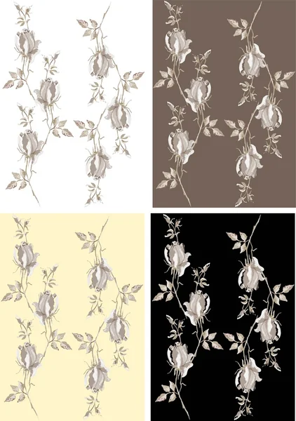 Bezešvé pozadí z květiny ornament, o módní moderní tapety — Stockový vektor