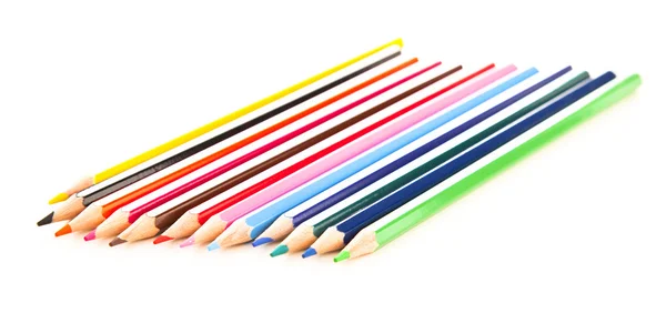 许多不同颜色的笔。彩色铅笔 — 图库照片