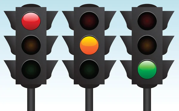 Traffic Lights — Stock Vector