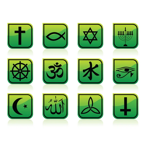 Znaki religijne — Wektor stockowy