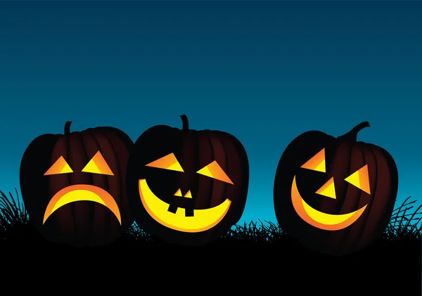 Dynie Halloween — Wektor stockowy