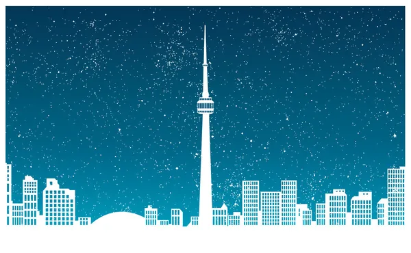 Paysage Urbain Vectoriel Toronto Ontario — Image vectorielle