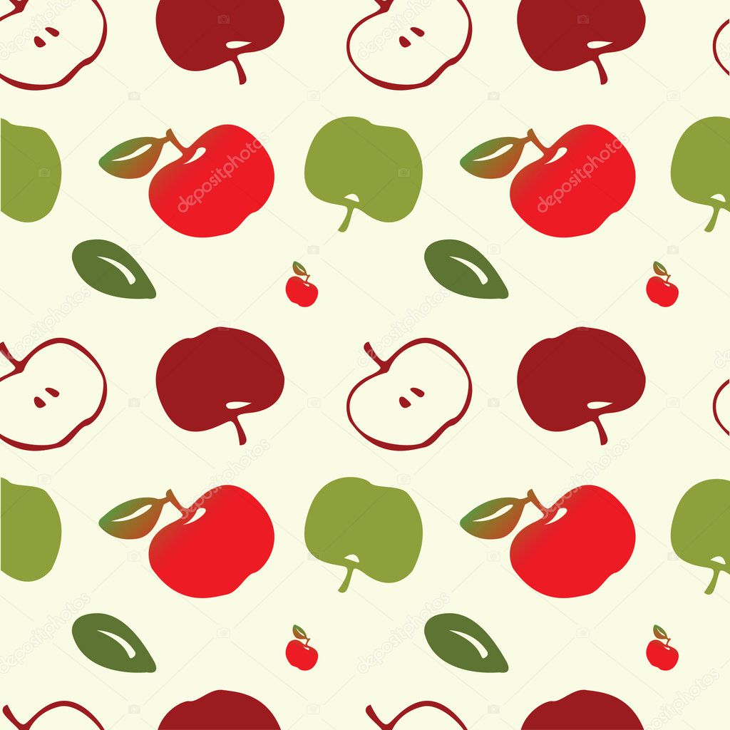 Vector background made by apples