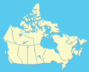 Canadian Map clipart