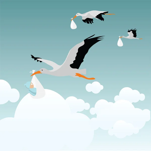 Storks — Stockový vektor
