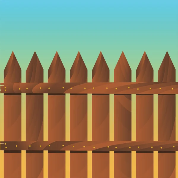 Ξύλινο φράχτη — Διανυσματικό Αρχείο
