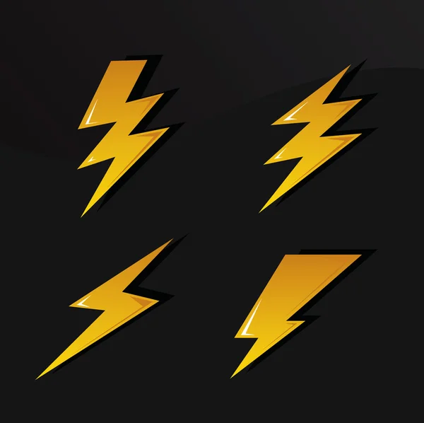 Lightning Signs — Stock Vector