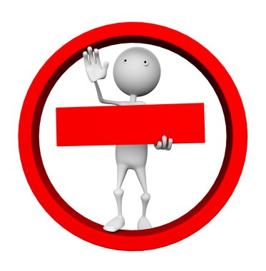 Stop pose clipart