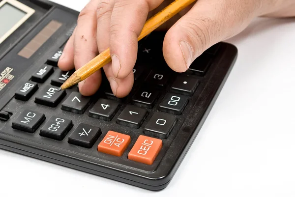 The office calculator. — Stockfoto
