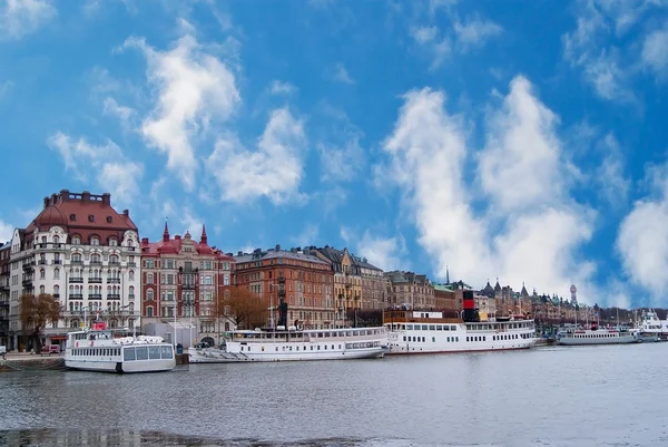 Estocolmo vista de la ciudad sueca — Foto de Stock