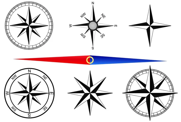 Compass vector set — Stock Vector