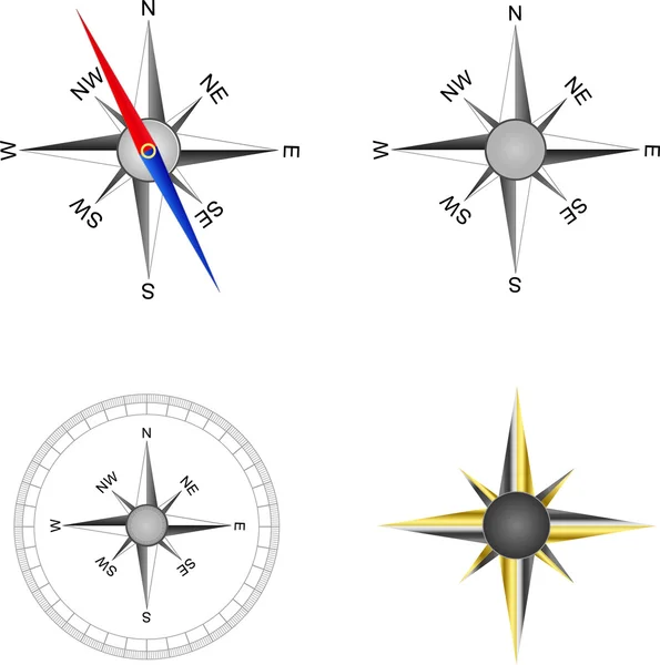 stock vector Compass vector set