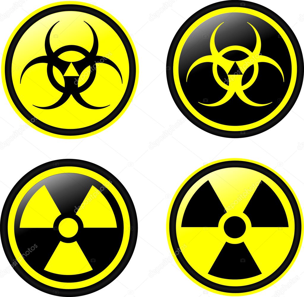 Radiation vector icons