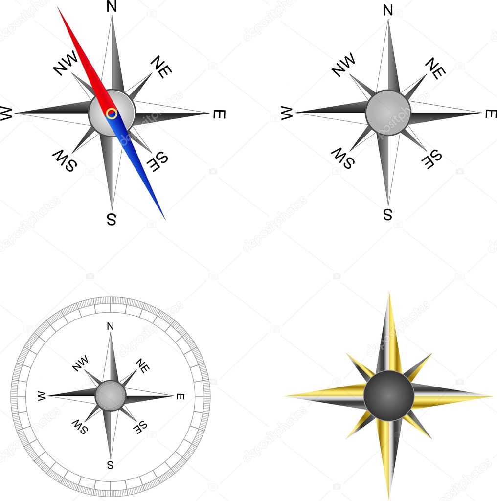 Compass vector set
