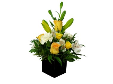 Flowers in a vase clipart