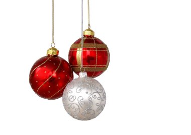 Three decoration balls clipart