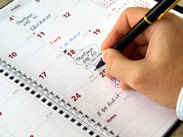 Planejador mensal — Fotografia de Stock