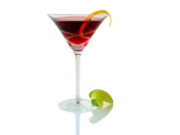 stock image Red lime cocktail