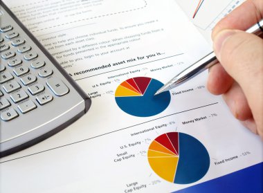 Pie investment chart. clipart