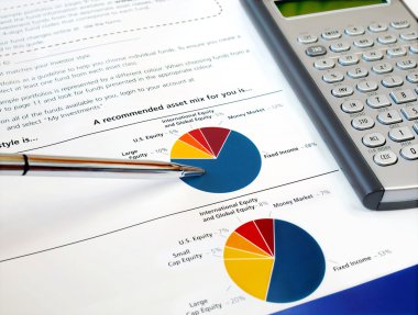 Pie investment chart. clipart