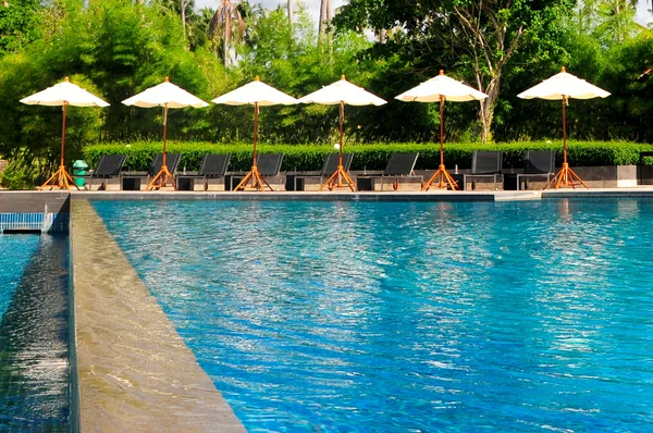 Uszoda Modern Luxus Villa Thaiföld — Stock Fotó