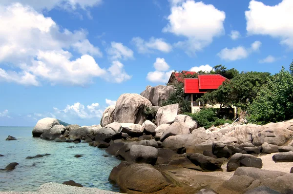 Costa rochosa de Siam Bay — Fotografia de Stock