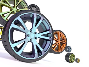 Car wheel clipart