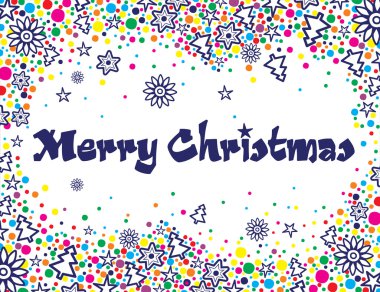merry christmas ve yeni yıl Kartpostalı