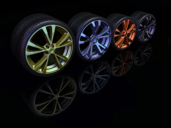 Car wheel — Stock Photo, Image