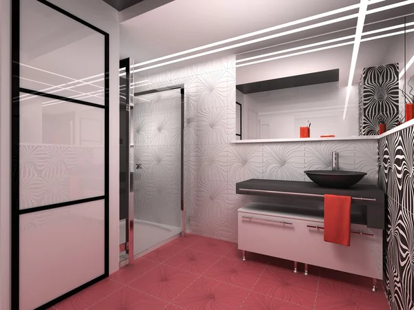 Schönes Badezimmer Moderner Wohnung — Stockfoto