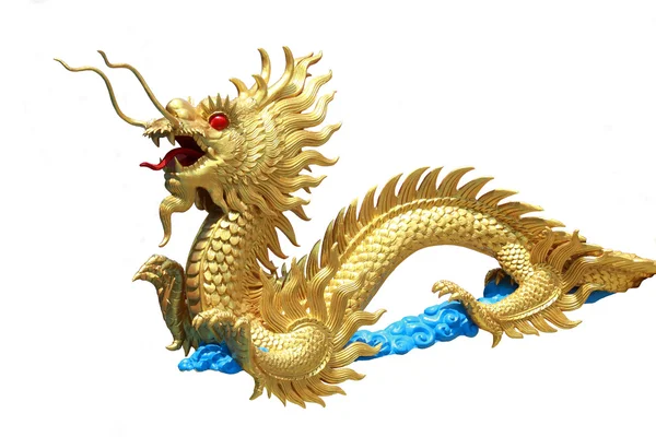 Golden dragon szobor — Stock Fotó