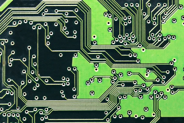 Green Print circuit board — Stock Photo, Image