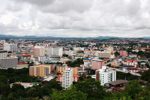 stock image Bird eye view of Pattaya city Thailand